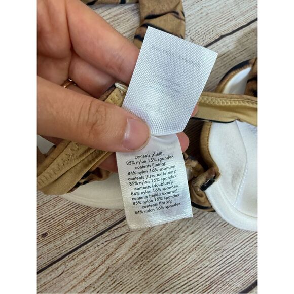 NWT WeWoreWhat Claudia Underwire Bikini Top Tiger Print Animal Size M - Picture 12 of 13